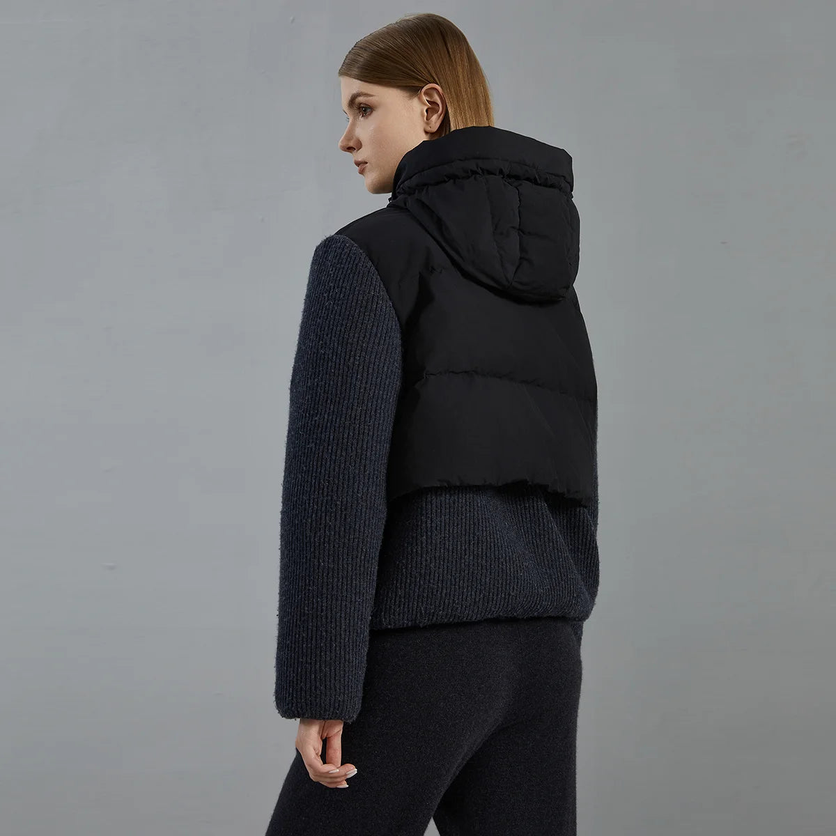 Luxe Wollen Donsjas