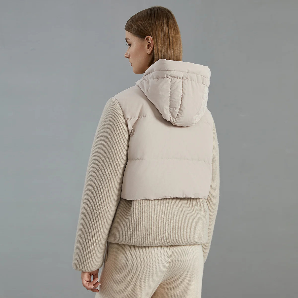 Luxe Wollen Donsjas