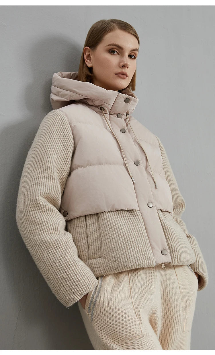 Luxe Wollen Donsjas