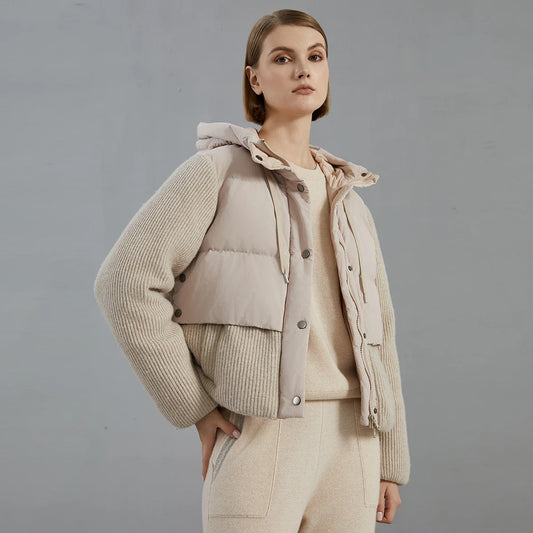 Luxe Wollen Donsjas